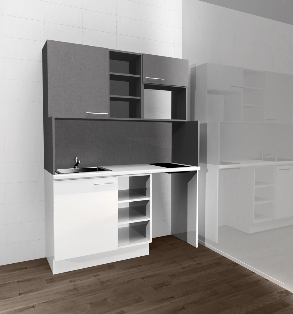 Exemple de meuble kitchenette - SIBO